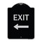 Signmission Exit With Left Arrow 2 Heavy-Gauge Aluminum Architectural Sign, 24" H, 18" L, BS-1824-24049 A-DES-BS-1824-24049 - alternate 1